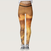 Aangepaste Leggings MONOGRAM EN GOUDWOLKEN (Voorkant)