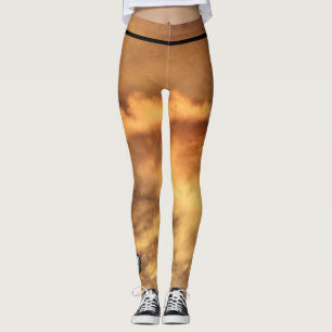 Aangepaste Leggings MONOGRAM EN GOUDWOLKEN