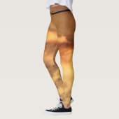 Aangepaste Leggings MONOGRAM EN GOUDWOLKEN (Links)