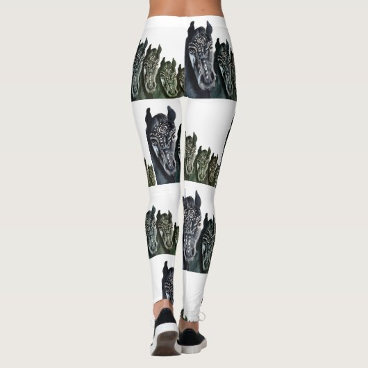 Aangepaste Leggings Paarden (Achterkant)