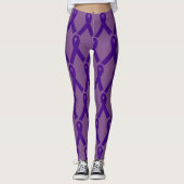 Aangepaste leggings Paarse lint (Voorkant)