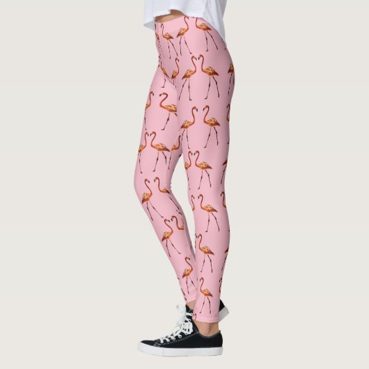 Aangepaste Leggings Pink Flamingo (Links)