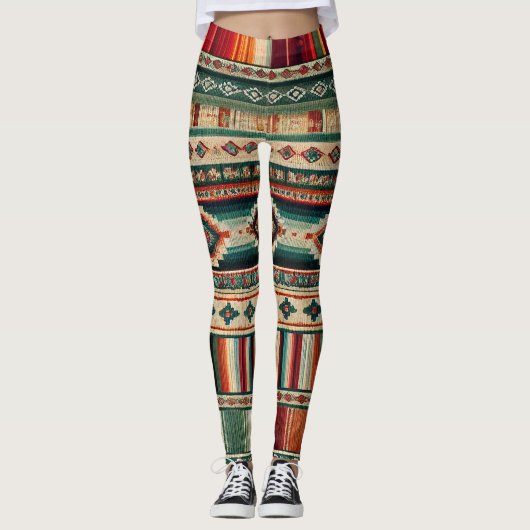AANGEPASTE LEGGINGS VOOR AFDRUKKEN – "OAXACA" (Voorkant)