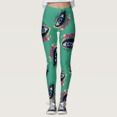 Aangepaste Leggings voor blauwe ogen kunst (Voorkant)