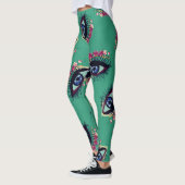 Aangepaste Leggings voor blauwe ogen kunst (Links)