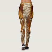 Aangepaste Leggings voor Fantasy Lion Head (Achterkant)