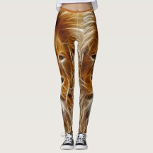 Aangepaste Leggings voor Fantasy Lion Head