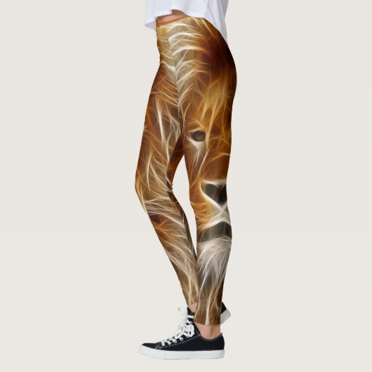 Aangepaste Leggings voor Fantasy Lion Head (Links)