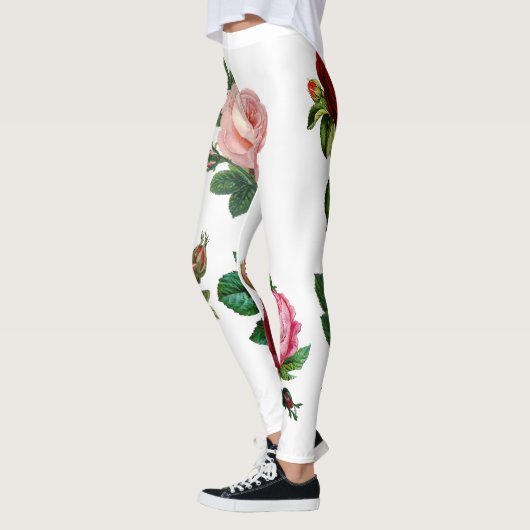 Aangepaste Leggings voor Floral en White (Links)