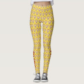 Aangepaste Leggings voor Geel en Rood bewustzijn (Voorkant)