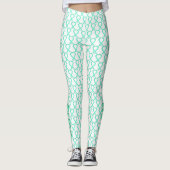 Aangepaste Leggings voor Jade Awareness Ribbon Art (Voorkant)