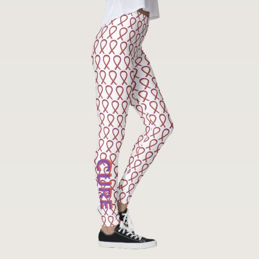 Aangepaste Leggings voor orchidee en Oranje bewust (Rechts)