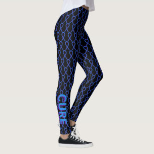 Aangepaste Leggings voor Paars en blauw bewustzijn