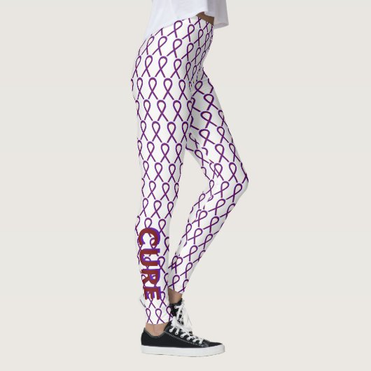 Aangepaste Leggings voor Paarse en Bourgogne bewus (Rechts)