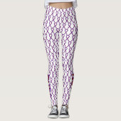 Aangepaste Leggings voor Paarse en Bourgogne bewus (Voorkant)
