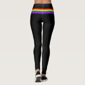 Aangepaste Leggings voor regenboogreggen onder de  (Achterkant)