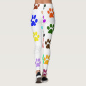Aangepaste Leggings voor regenboogvrouwen tekenen (Achterkant)