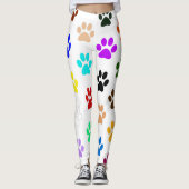 Aangepaste Leggings voor regenboogvrouwen tekenen (Voorkant)