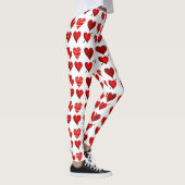 Aangepaste Leggings voor rode hartaanval Liefde on (Rechts)