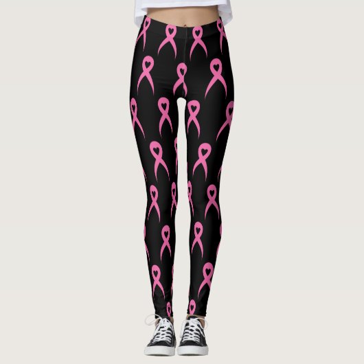 Aangepaste leggings voor roze lint (Voorkant)