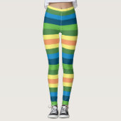 Aangepaste Leggings voor Stripes Summer Mode (Voorkant)