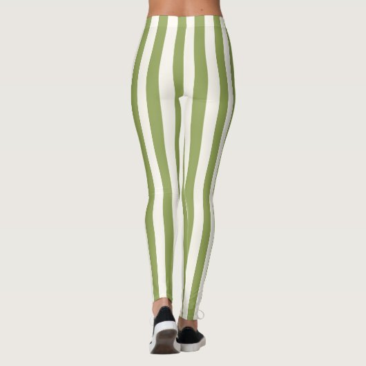 Aangepaste leggings voor verticale groene riem (Achterkant)