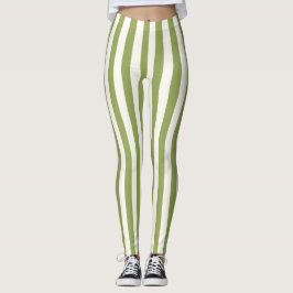 Aangepaste leggings voor verticale groene riem