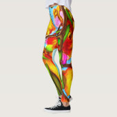 aangepaste leggings voor vrouwen "Afvalbladeren" (Links)