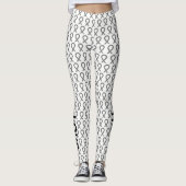 Aangepaste Leggings voor wittebboardmatige en zwar (Voorkant)