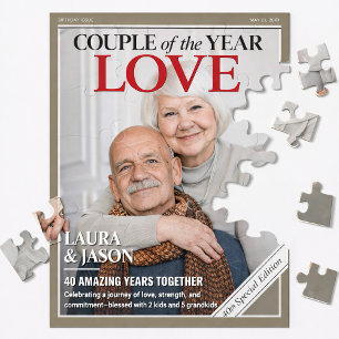 Aangepaste legpuzzel voor koppels, Aangepast jubil