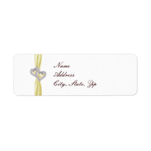 Aangepaste Lemon Hearts-Adresetiketten Etiket