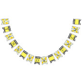 Aangepaste Lemon Print Bunting Flag Vlaggetjes (Alle)