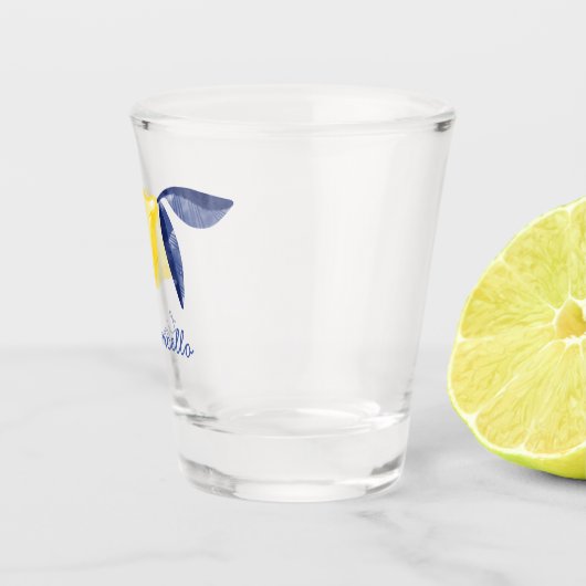 Aangepaste Lemon-tekst Shot Glas (Rechts)