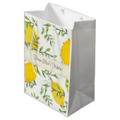 Aangepaste Lemon Tree Food Gift Bag Medium Cadeauzakje (Voorkant Gekanteld)