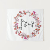 Aangepaste lente achtergrond Floral bruiloft fotoc Wandkleed (Voorkant (horizontaal))