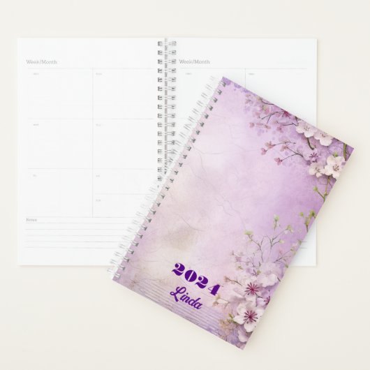 Aangepaste lente bloemenbloesem Cherry II Planner (Display)