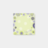 Aangepaste lente-Floral  groen Post-it® Notes (Voorkant)