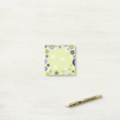 Aangepaste lente-Floral  groen Post-it® Notes (Op bureau)