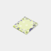 Aangepaste lente-Floral  groen Post-it® Notes (Schuin)