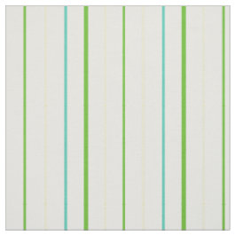 Aangepaste lente groene strepen op wit patroon stof