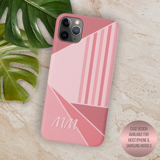 Aangepaste lente perzik roze lichte blush mod kuns Case-Mate iPhone case