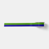 Aangepaste Lentegroen en Donkerblauw Satijnen Lint (Voorkant)