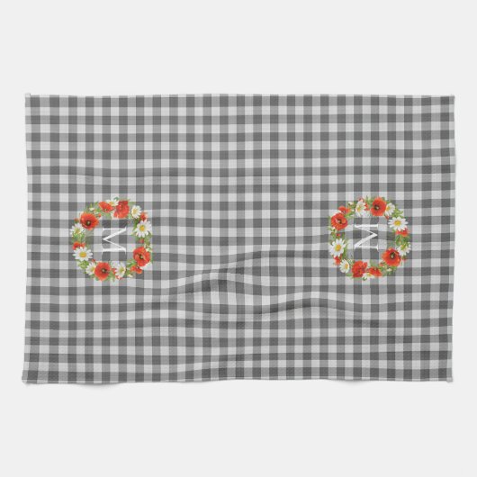 Aangepaste lentepoppies en -dagen met grote breedt theedoek (Horizontaal)