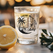 Aangepaste lentevakantie meidenreis leuk strandple shot glas