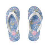 Aangepaste lentevloeren Aangepast blauw en Roze Kinder Teenslippers (Voetbed)