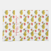 Aangepaste lentevloervloeren Floral Kitchen Towele Theedoek (Horizontaal)
