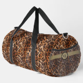 Aangepaste Leopard Duffle Bag Plunjezak (Rechterhoek)