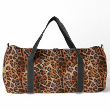Aangepaste Leopard Duffle Bag