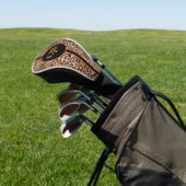 Aangepaste Leopard Print Golf Head Hoesje Golfheadcover (Insitu)