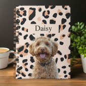 Aangepaste Leopard Print Hond Foto's Notitieboek